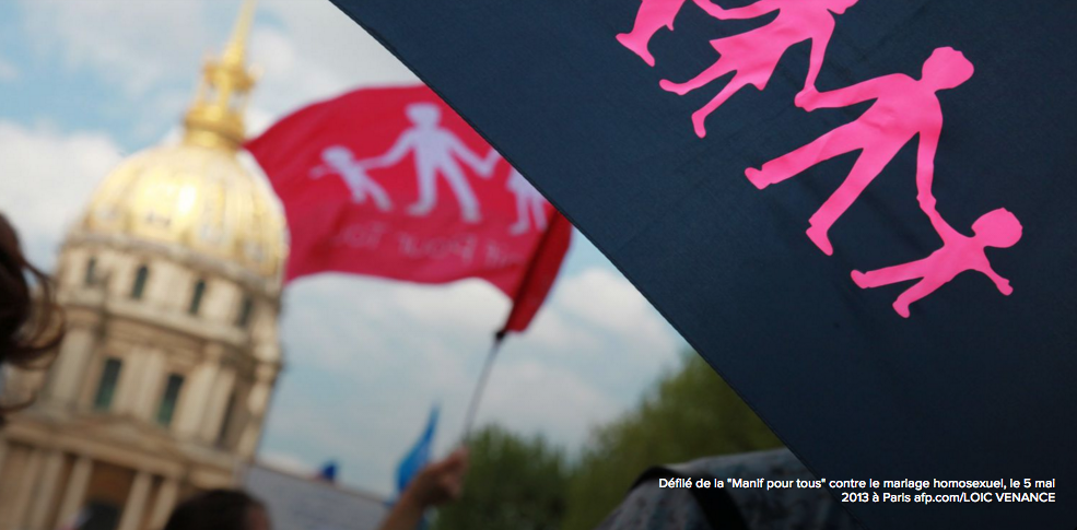 Image - L&rsquo;Express titre : « La Manif pour tous » organise un pot de départ pour Taubira
