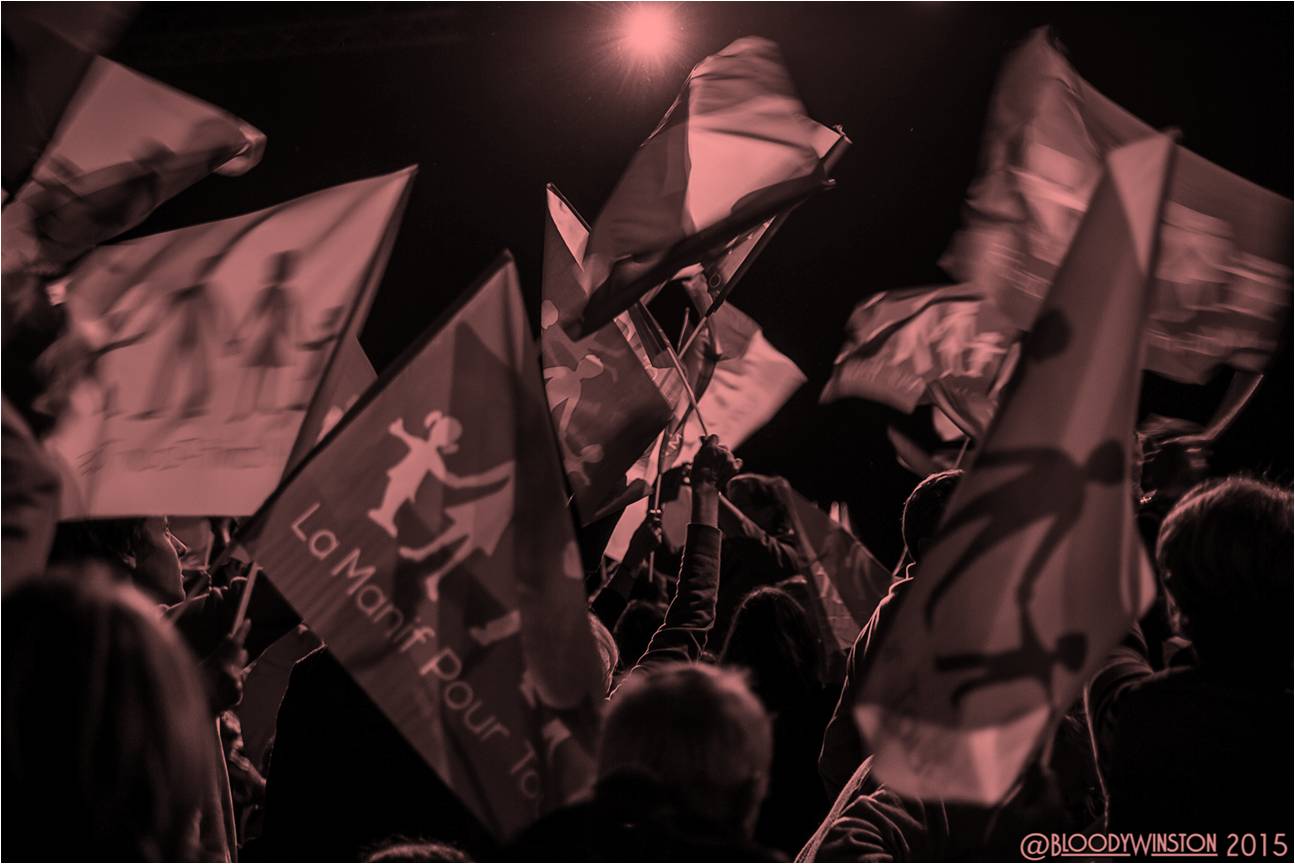 Image - EN ROSE ET BLEU (N°8) – CHRONIQUE DE LUDOVINE «Nuit Debout, un mouvement sous perfusion médiatique»