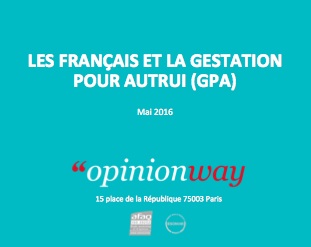 Image - CP – Sondage Opinion Way / La Manif Pour Tous :  les raisons du refus de la GPA par les Français