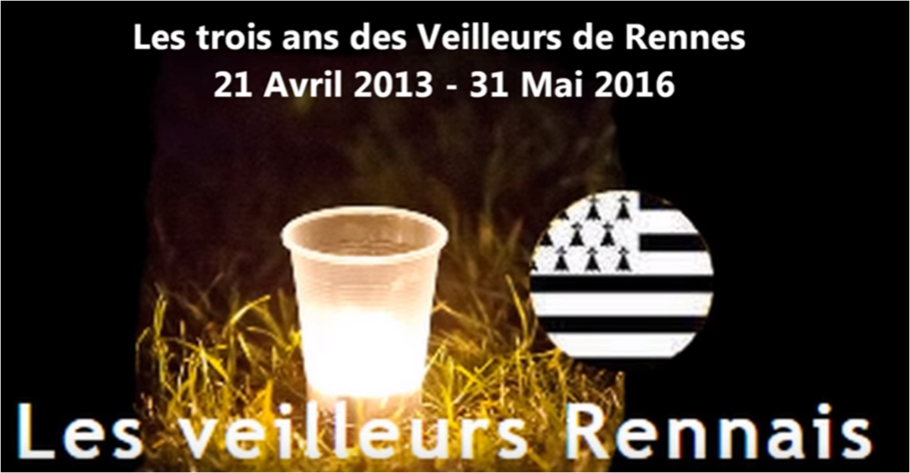 Image - [VIDEO] Les veilleurs de Rennes ont fété leur 3 ans !