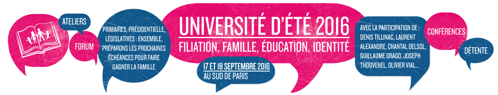 Image - {MISE A JOUR}  Programme de l&rsquo;université d&rsquo;été de La Manif Pour Tous