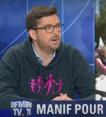Image - Analyse du succès de la manif pour tous avec Albéric Dumont sur le plateau de BFM TV