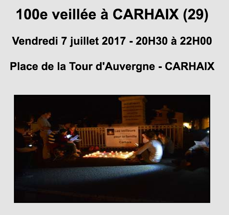 Image - 100ème Veillée pour la Famille à Carhaix