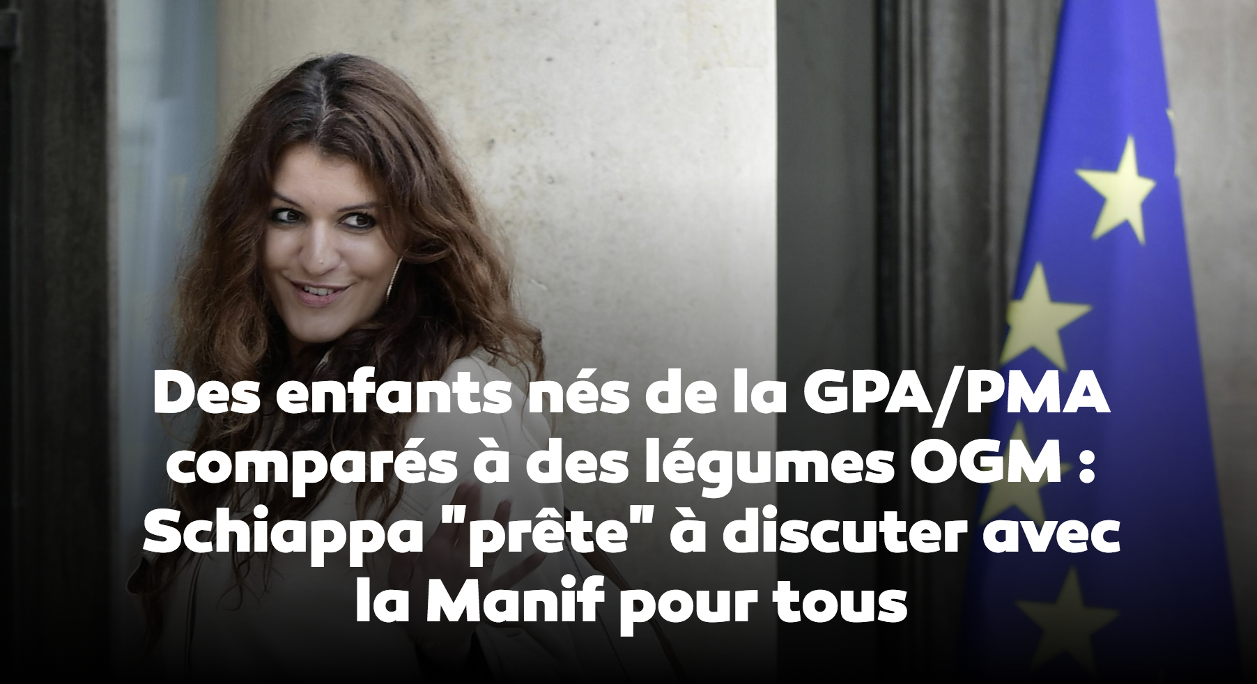 Image - LCI : « Des enfants nés de la GPA/PMA comparés à des légumes OGM : Schiappa « prête » à discuter avec la Manif pour tous »