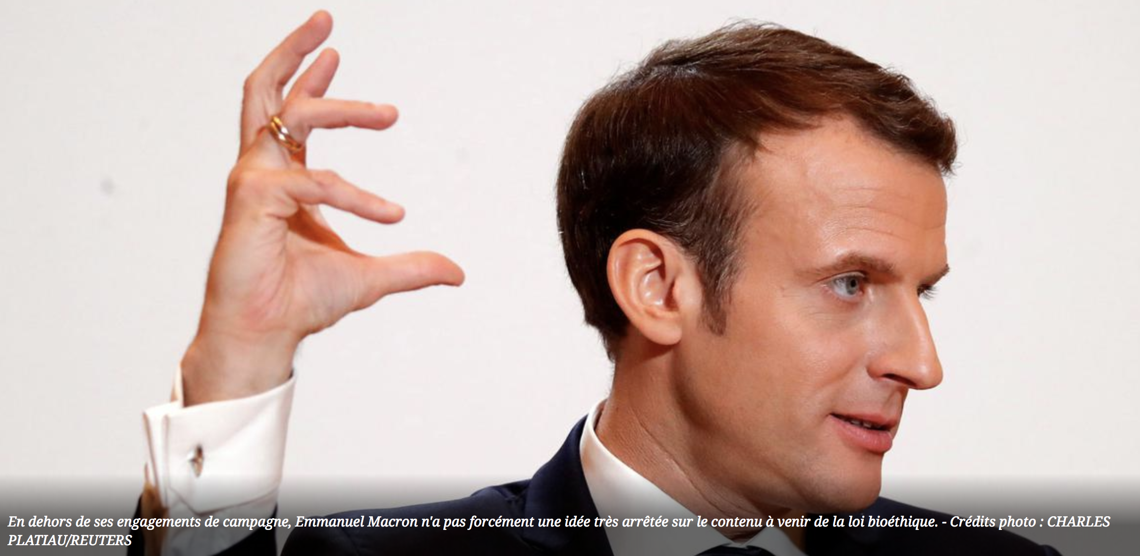 Image - Le Figaro : "Bioéthique : Macron veut éviter de reproduire les erreurs de Hollande"