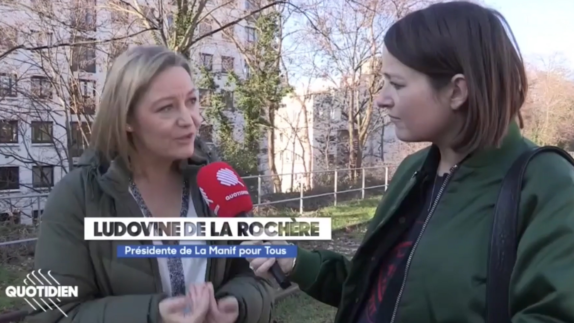 Image - Ludovine de La Rochère, interviewé pour Quotidien au sujet de l&rsquo;amendement « Parent 1 / Parent 2 »
