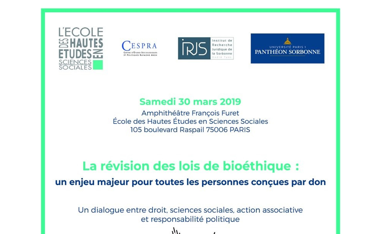 Image - Révision de la loi relative à la bioéthique – Colloque à l’EHESS (École des hautes études en sciences sociales)