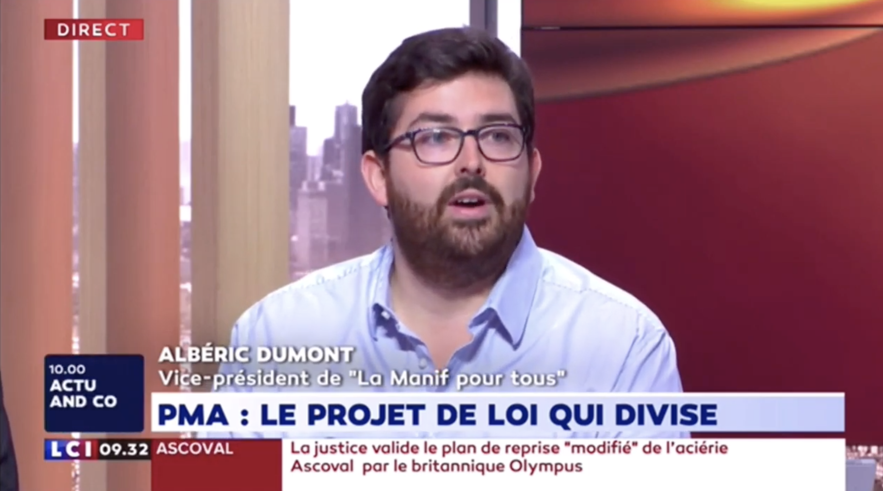 Image - Albéric Dumont sur LCI – 24 juillet 2019