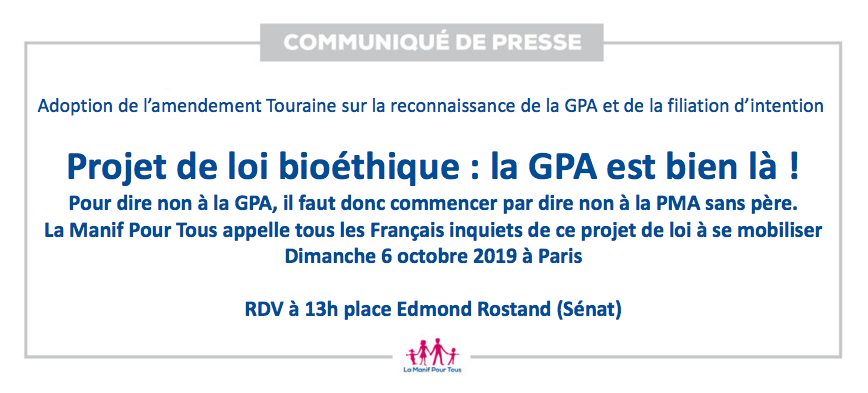 Image - Communiqué – Projet de loi bioéthique : la GPA est bien là !