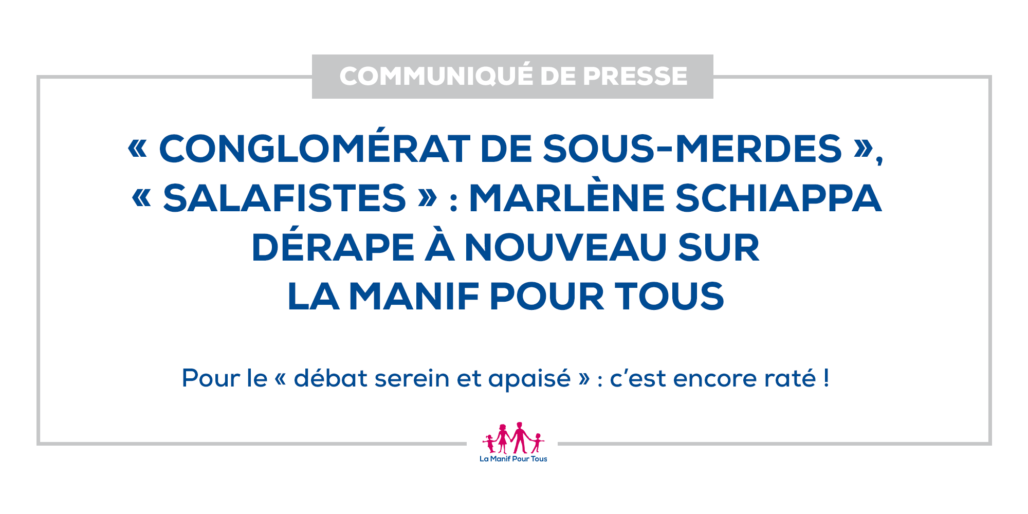 Image - « Conglomérat de sous-merdes », « salafistes » : Marlène Schiappa dérape à nouveau sur La Manif Pour Tous