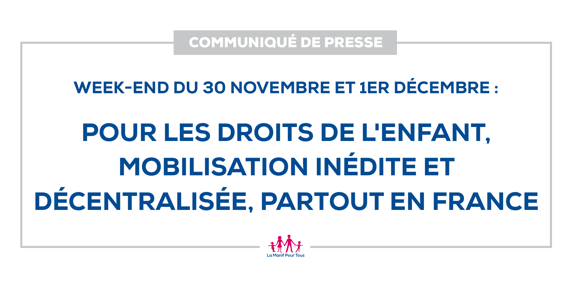 Image - CP – Pour les droits de l&rsquo;enfant, mobilisation inédite et décentralisée, dans toute la France
