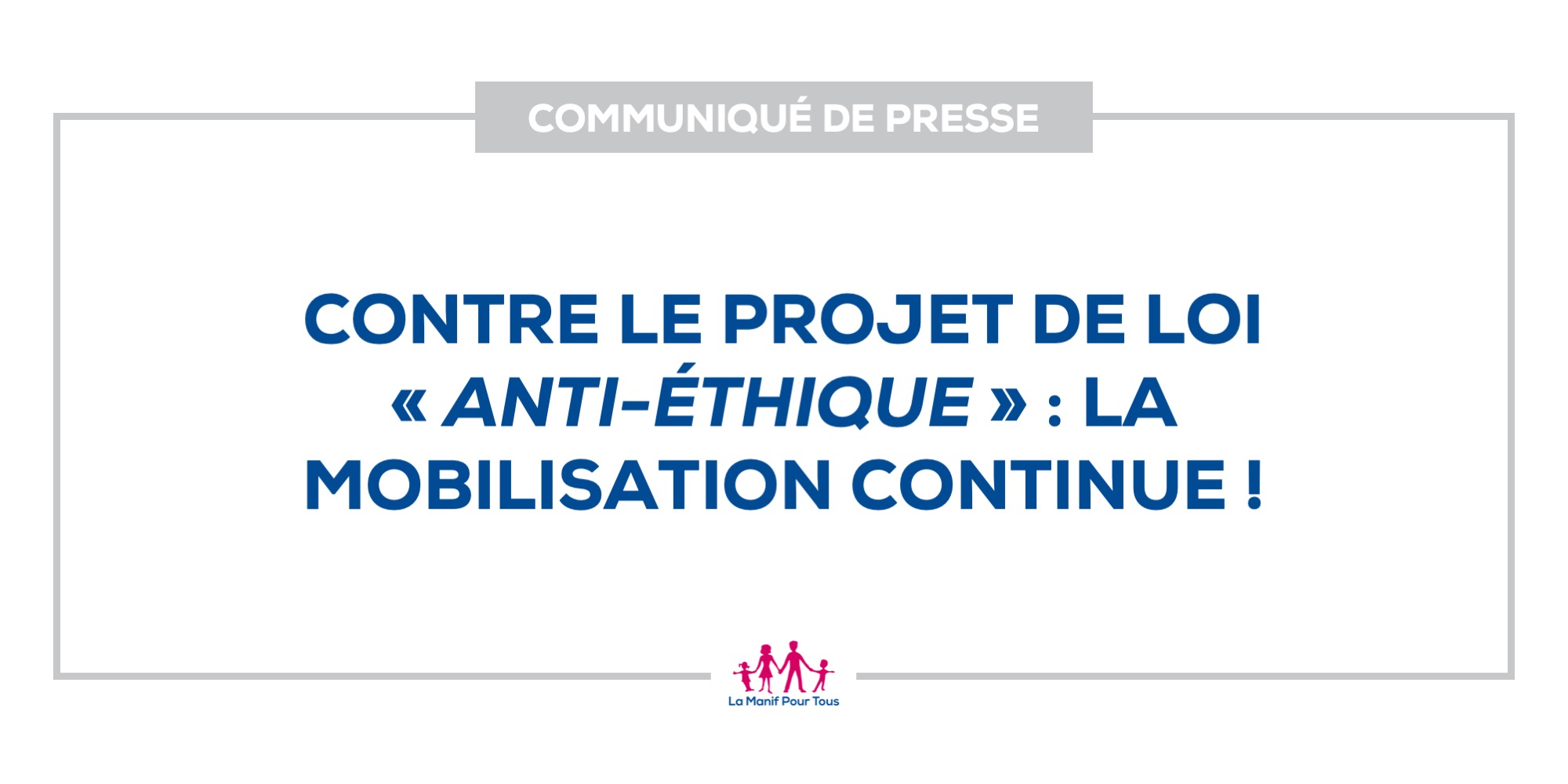 Image - Contre le projet de loi « anti-éthique » : la mobilisation continue !