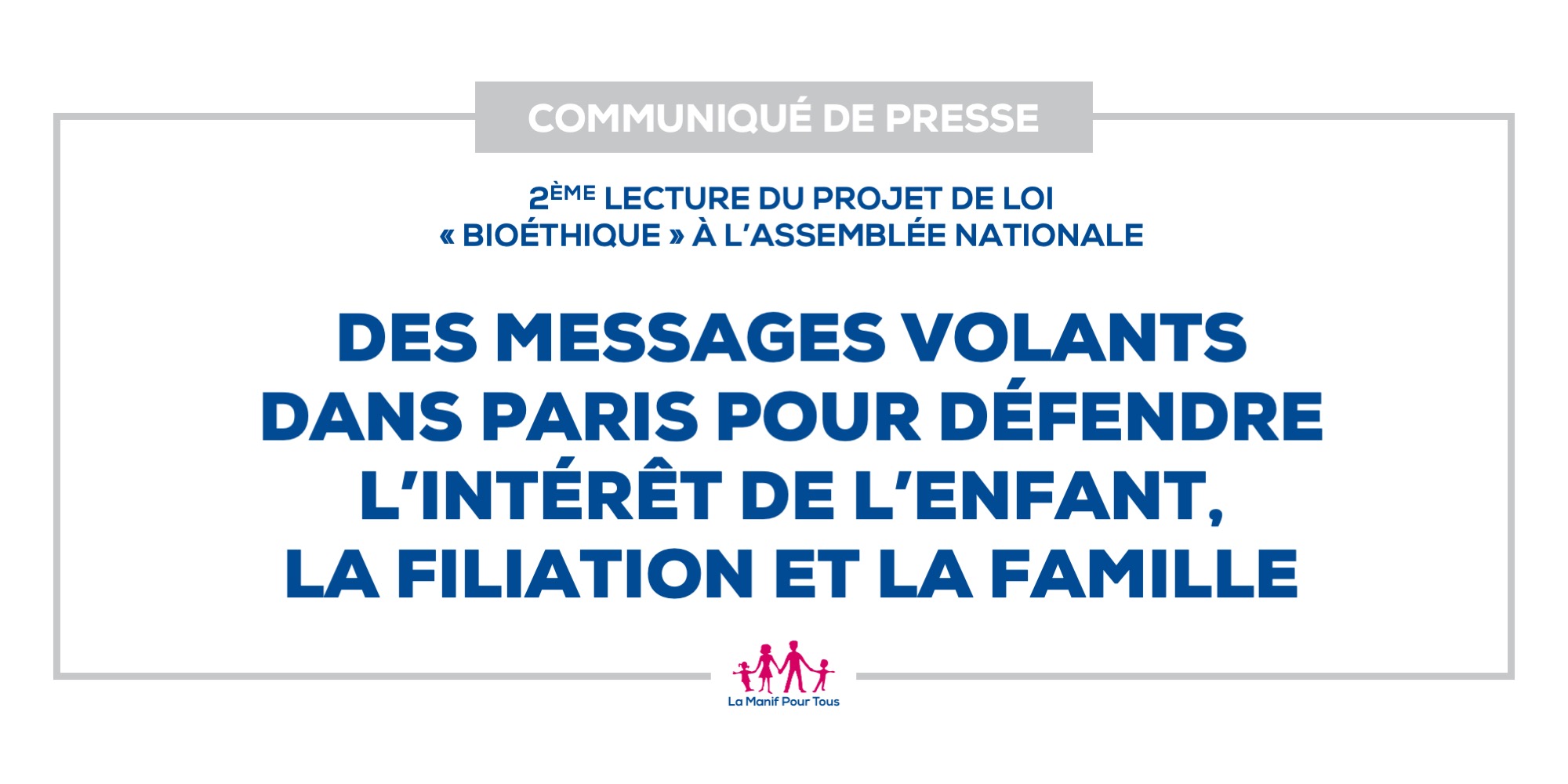 Image - Des messages volants dans Paris pour défendre l’intérêt de l’enfant, la filiation et la famille