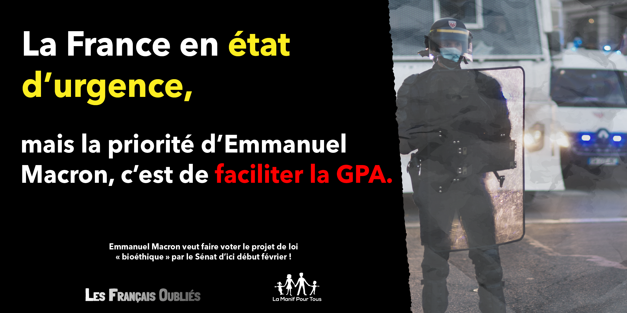 Image - Crise sanitaire, économique et sociale : la priorité d’Emmanuel Macron c’est le projet de loi bioéthique !