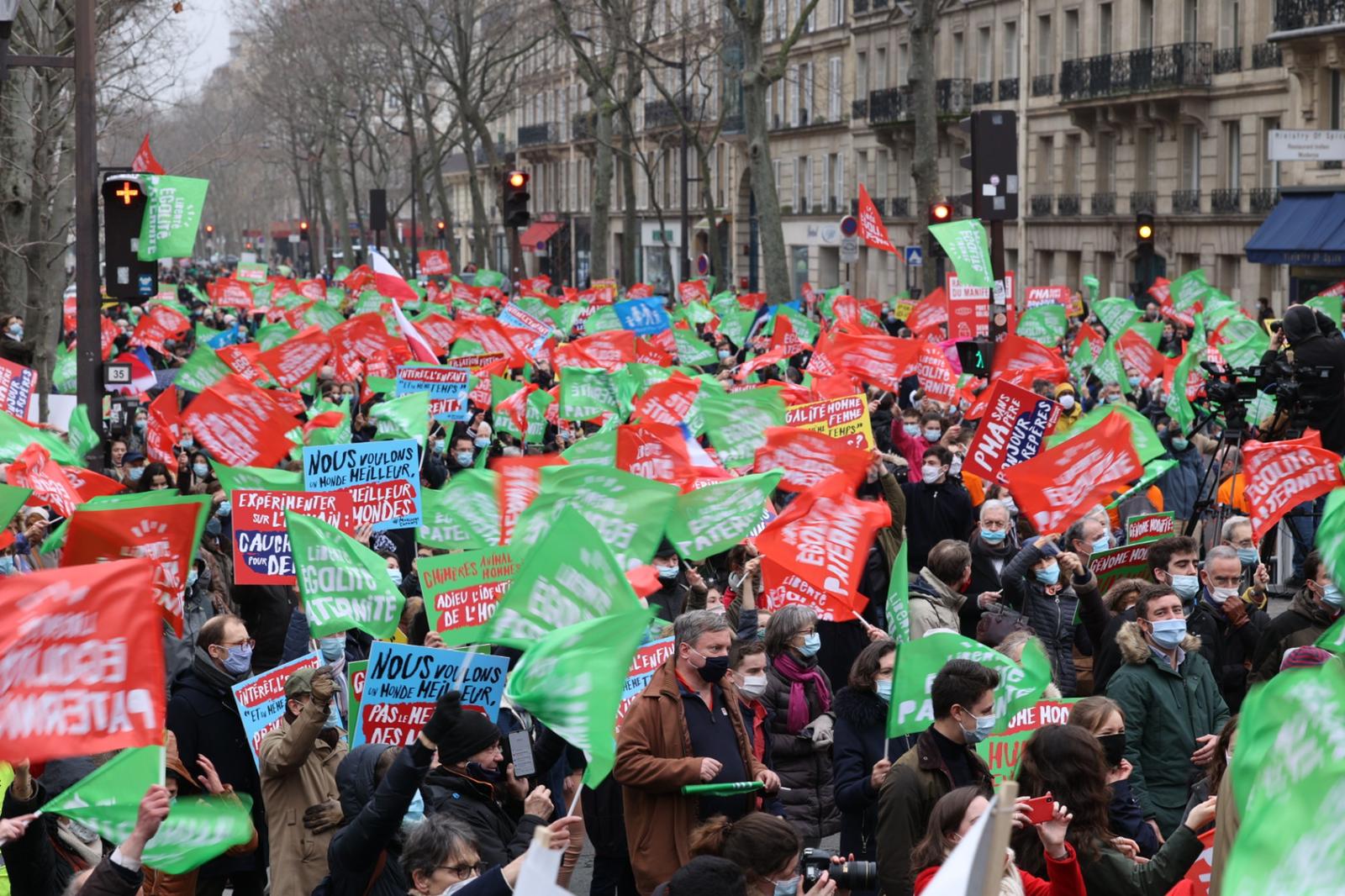 Image - Manifestation réussie à Paris contre le projet de loi bioéthique