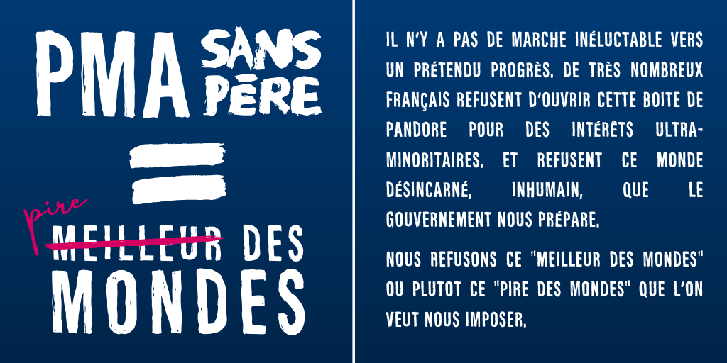 Image - PMA, GPA, Suppression du père : les dangers du projet de loi bioéthique !
