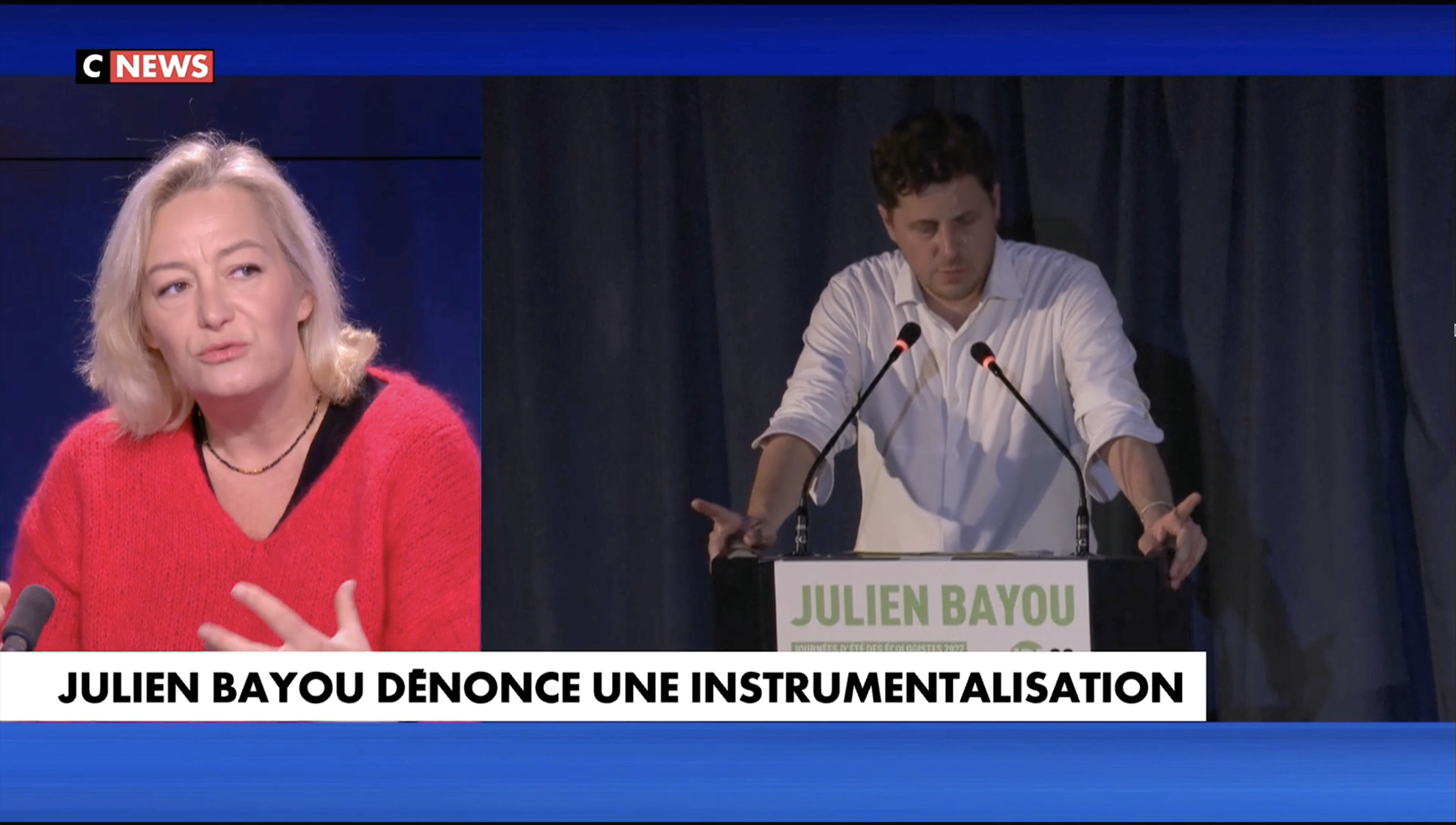 Image - Ludovine de La Rochère sur CNews – 27/09/2022