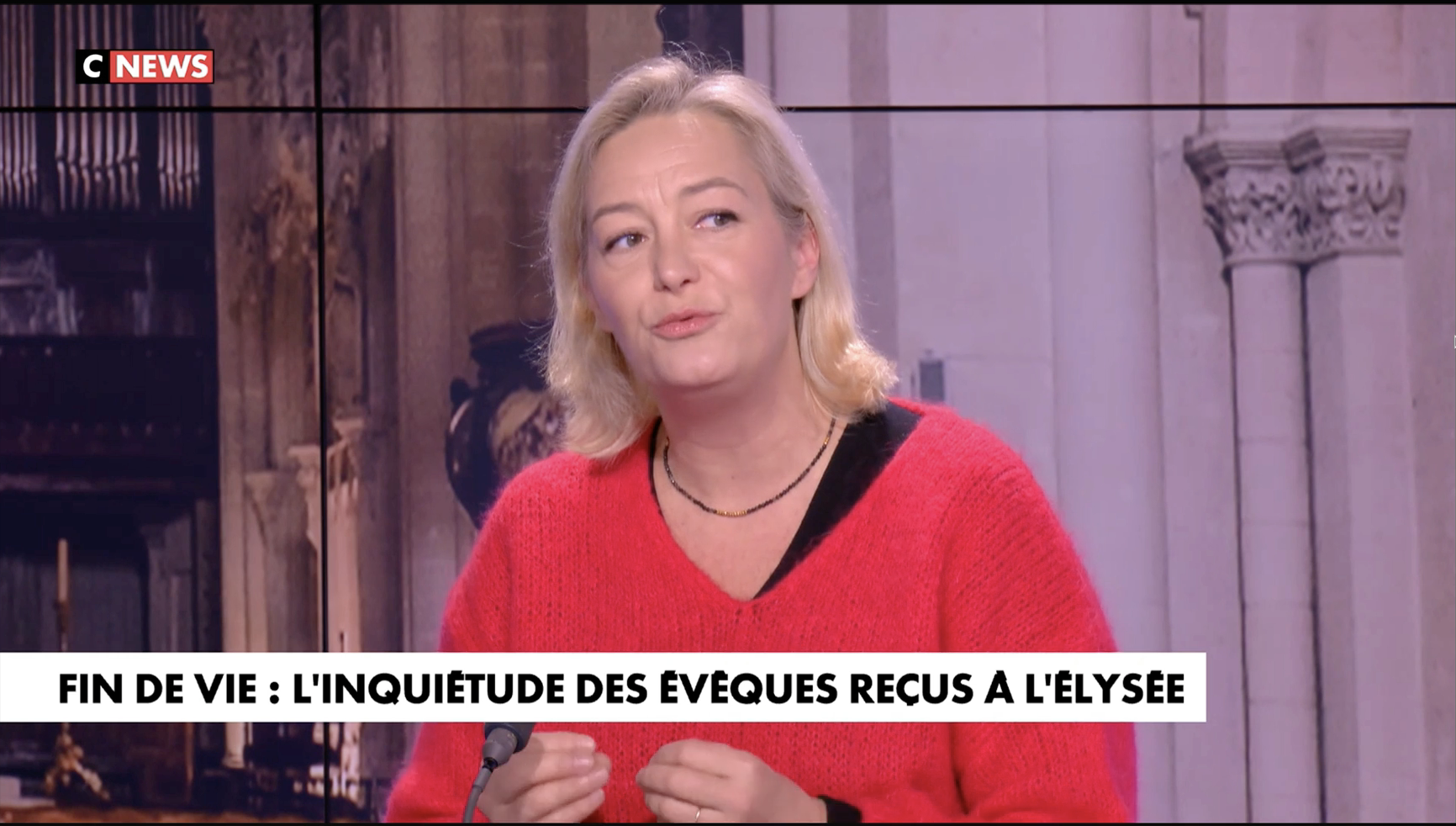 Image - Ludovine de La Rochère sur CNews – 27/09/2022